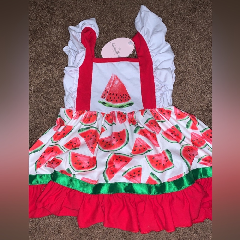 Marie Nicole clothing Watermelon dress.